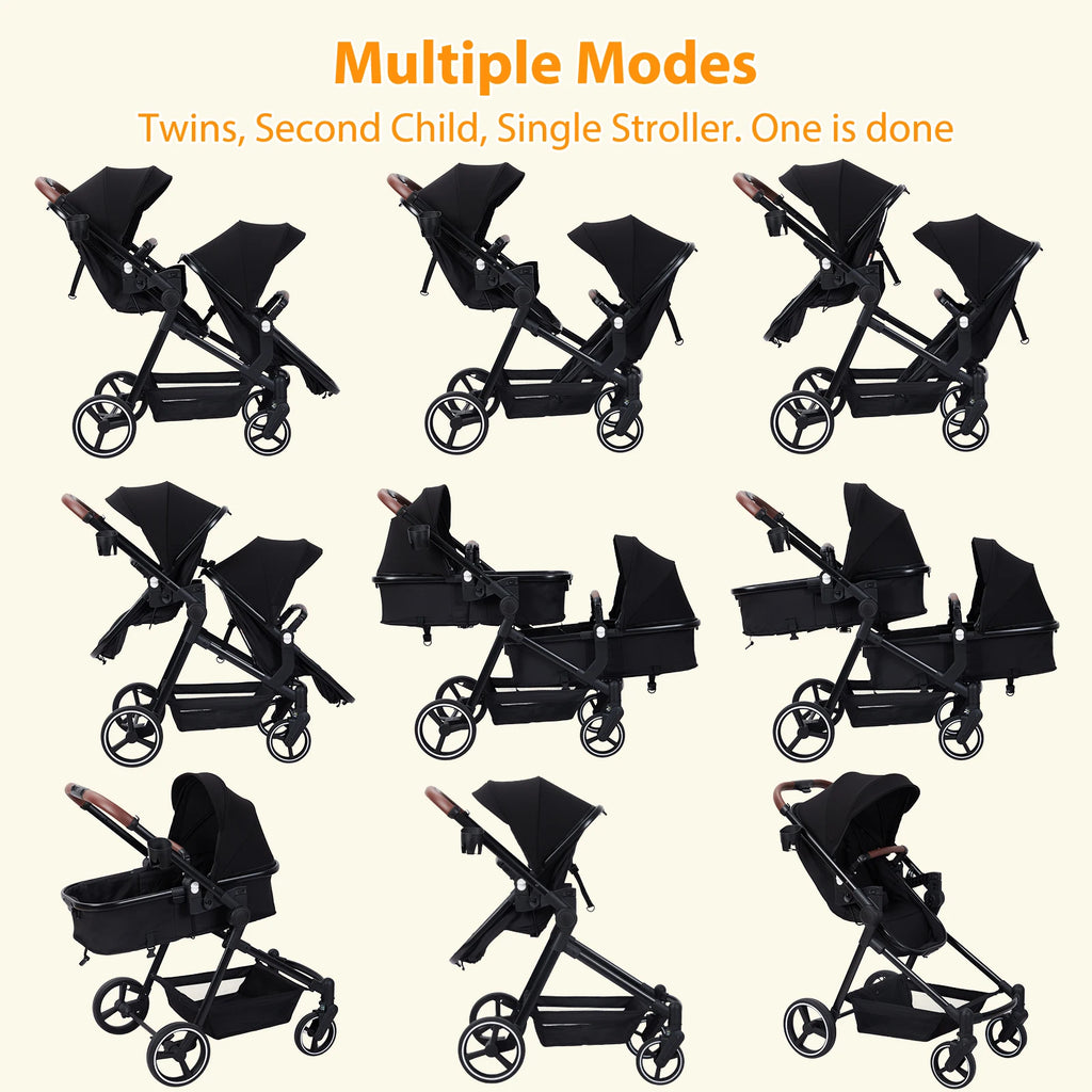 Tandem Bassinet Stroller