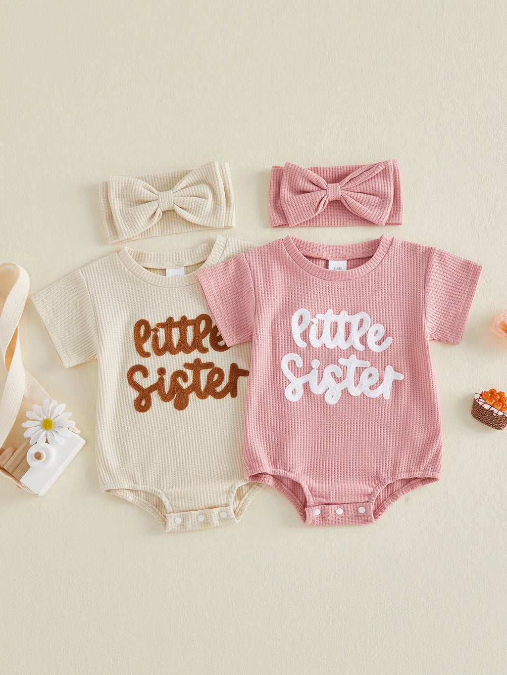 Embroidered Romper Set