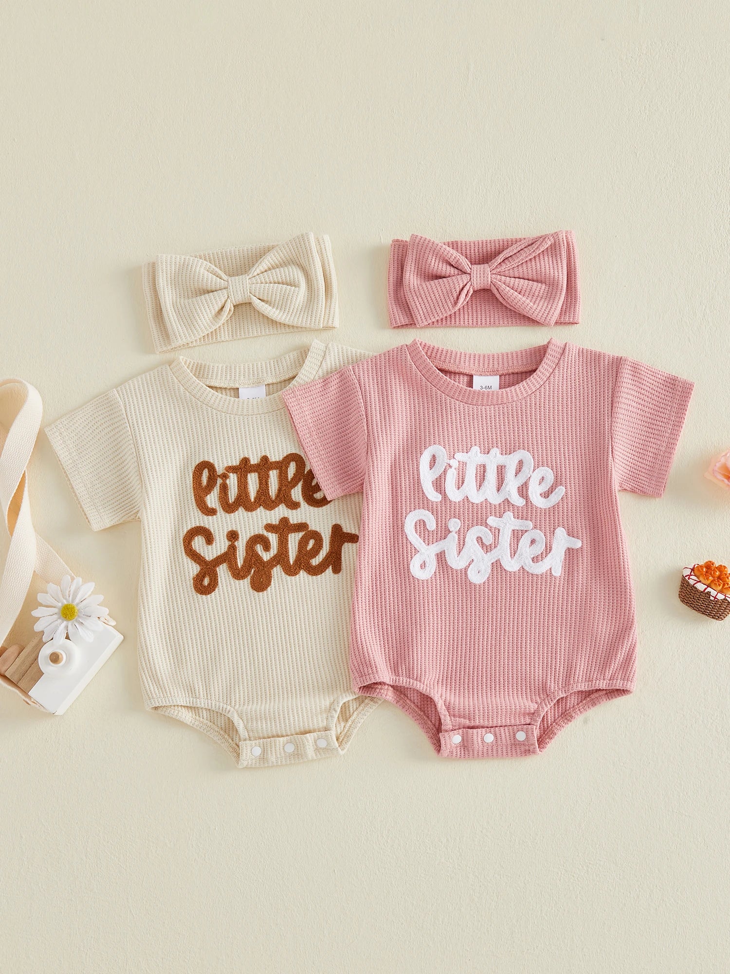Embroidered Romper Set