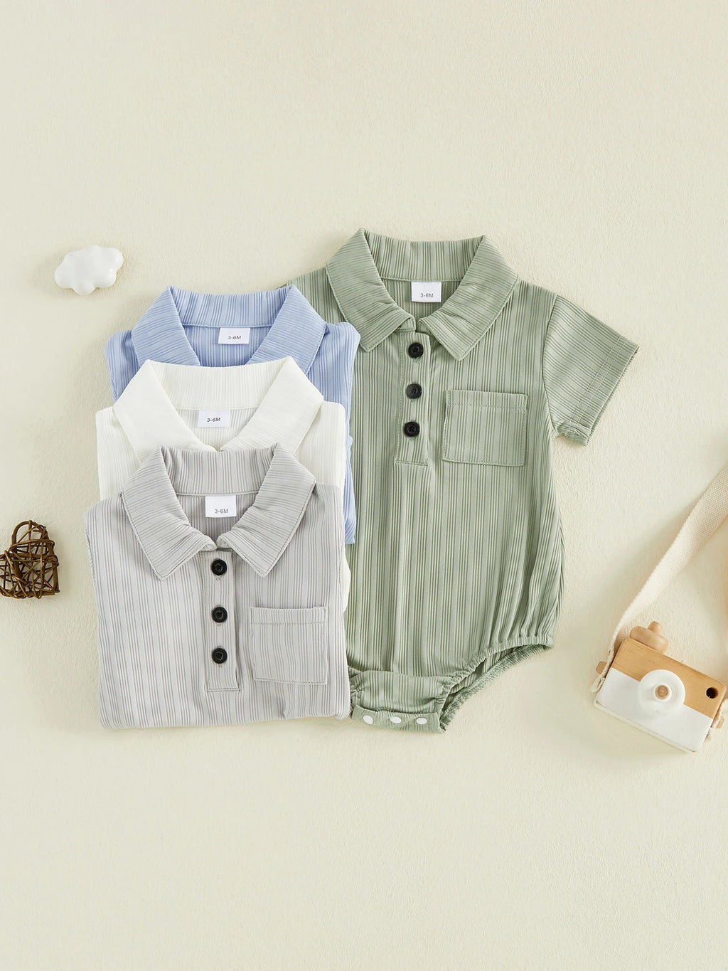 Ruffle Collar Romper