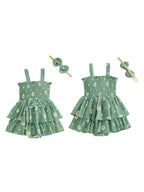Floral Romper Dress Set