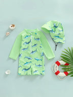 Shark Rash Guard Set