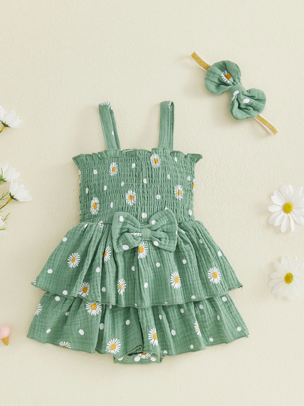 Floral Romper Dress Set