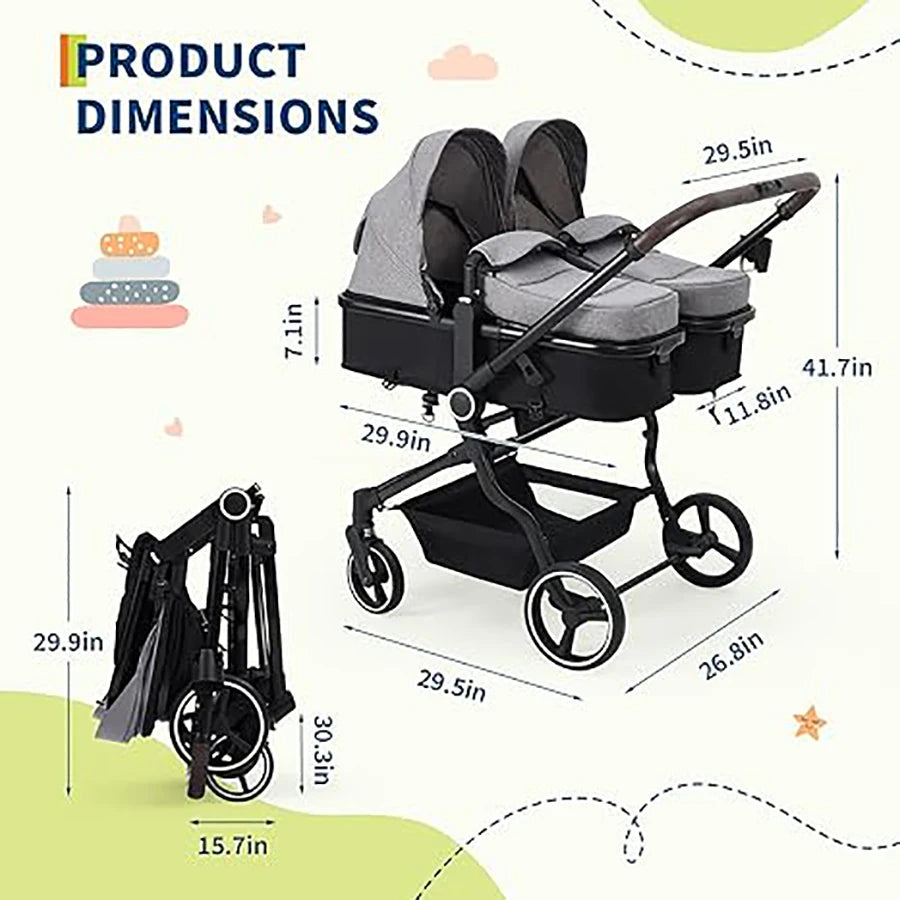 Double Tandem Stroller