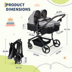 Double Tandem Stroller