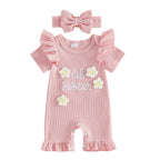 Floral Bow Romper