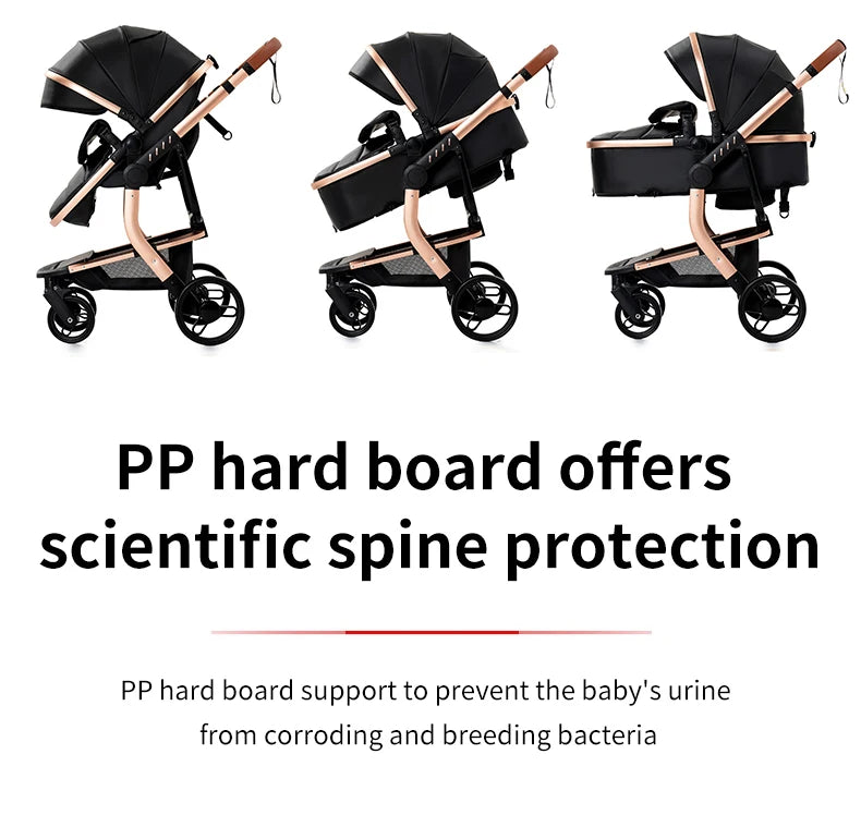 PU Leather Travel Stroller