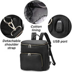 Leather Diaper Backpack