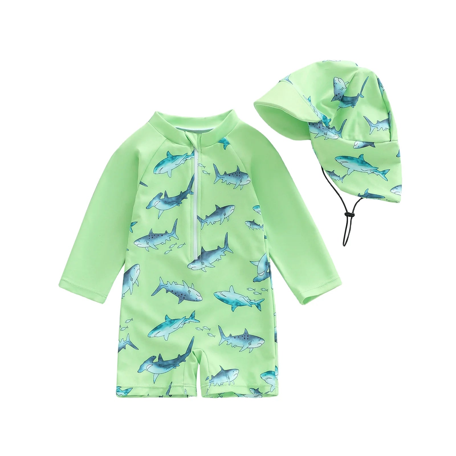 Shark Rash Guard Set