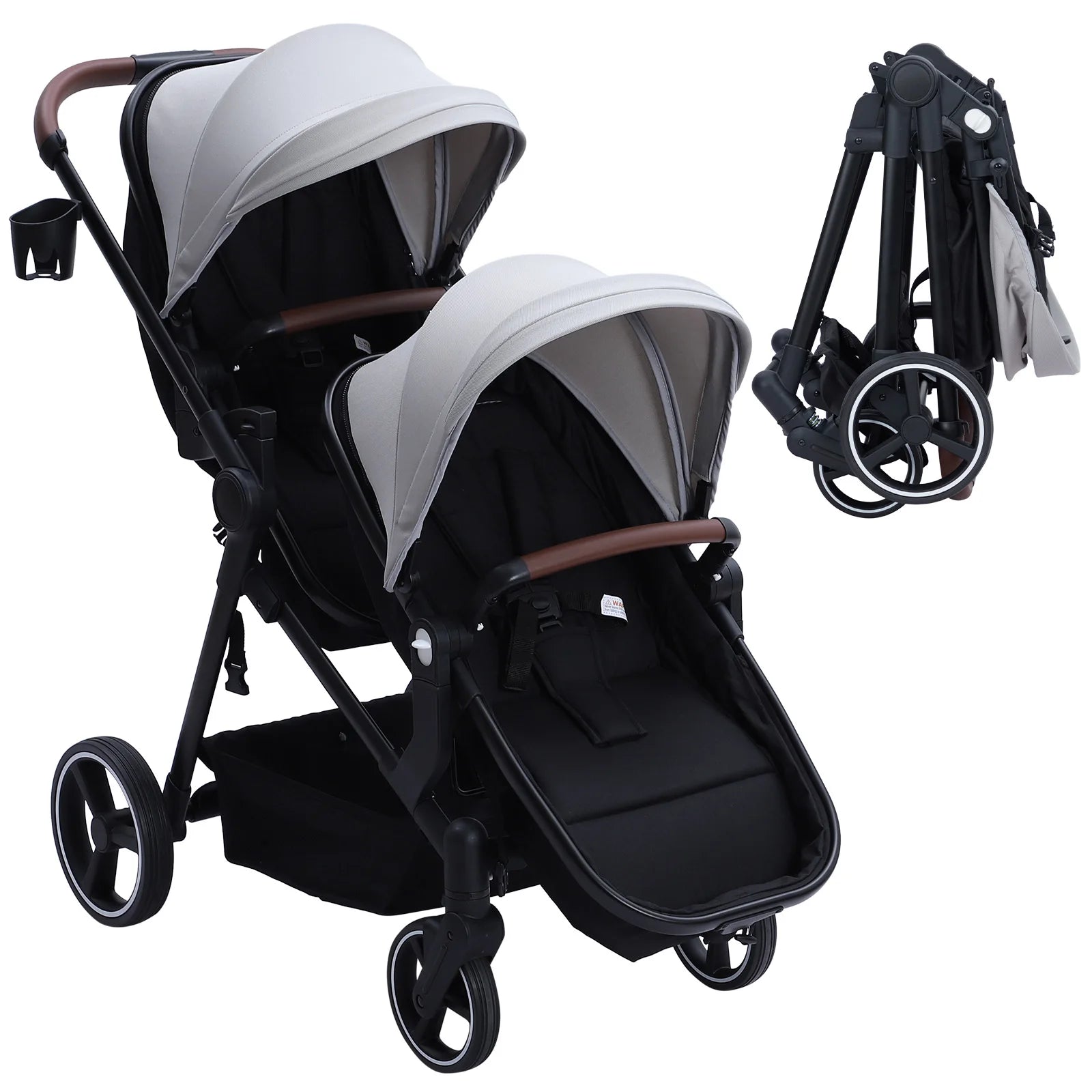 Tandem Bassinet Stroller
