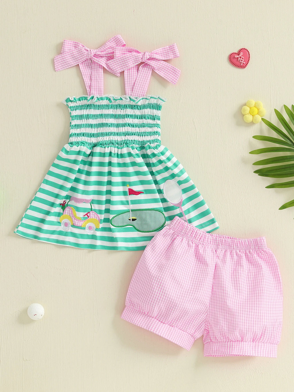 Floral Ruffle Shorts Set