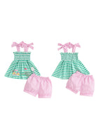 Floral Ruffle Shorts Set