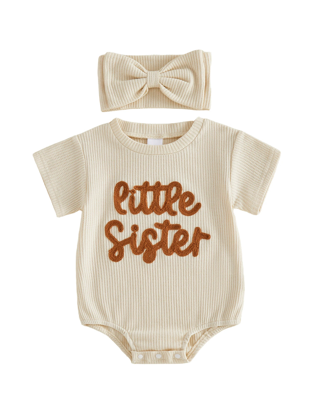 Embroidered Romper Set