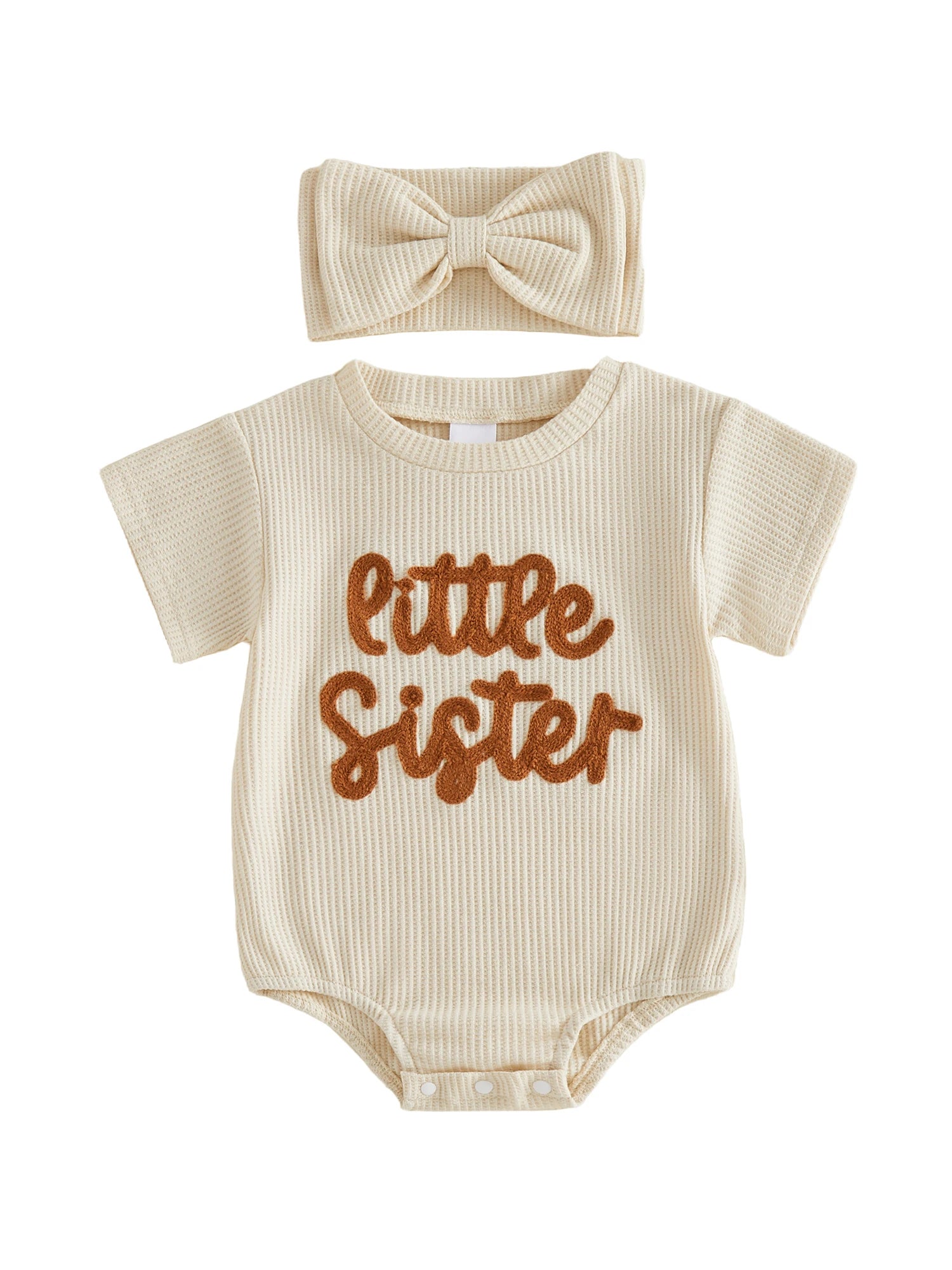 Embroidered Romper Set