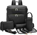 Leather Diaper Backpack