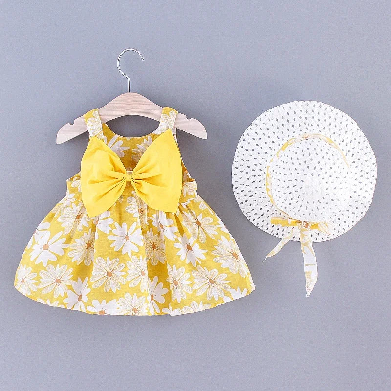 Sweet Bow Floral Dress