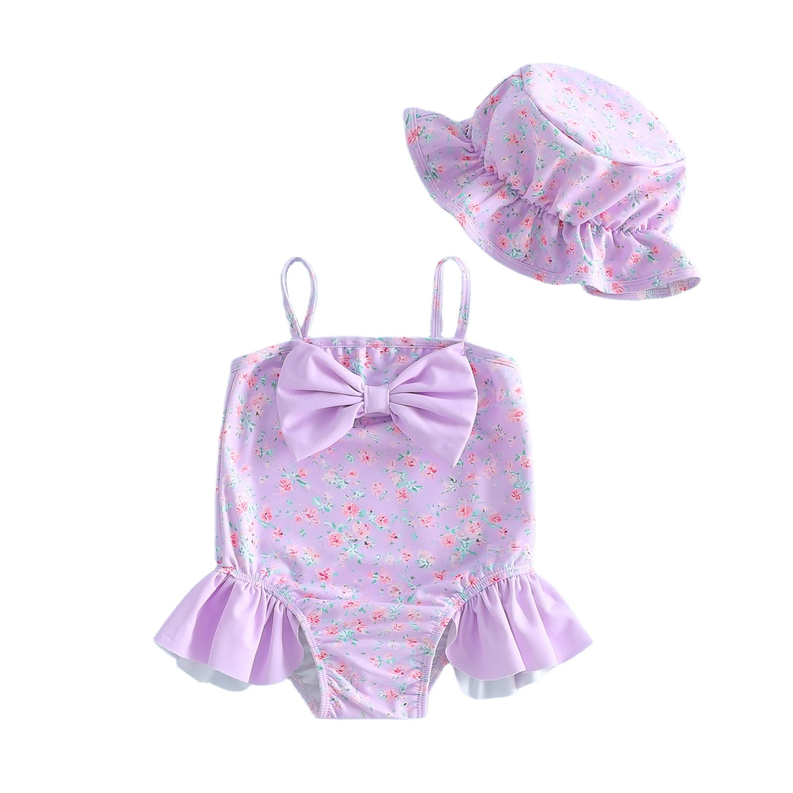 Floral Ruffle Swimsuit
