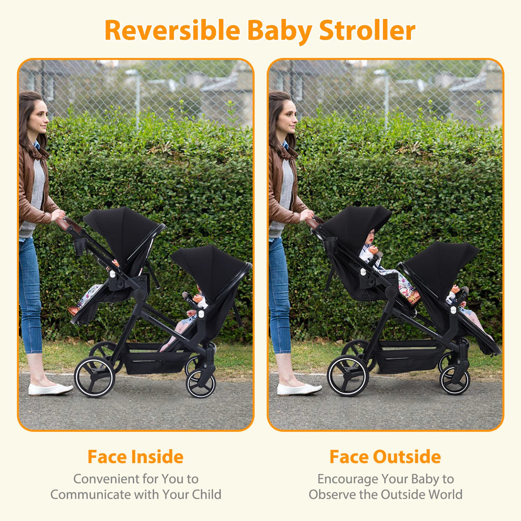 Tandem Bassinet Stroller