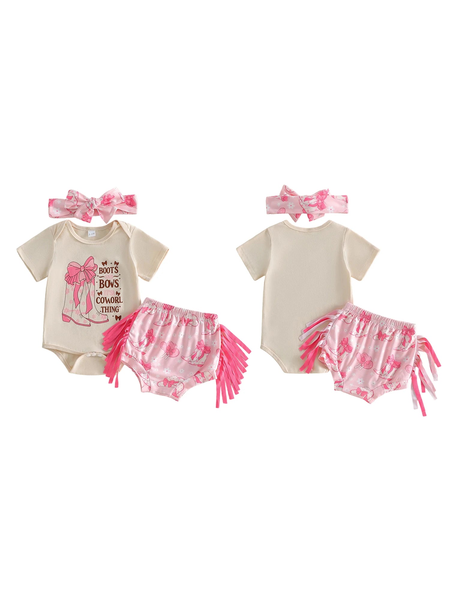 Cowgirl Denim Shorts Set