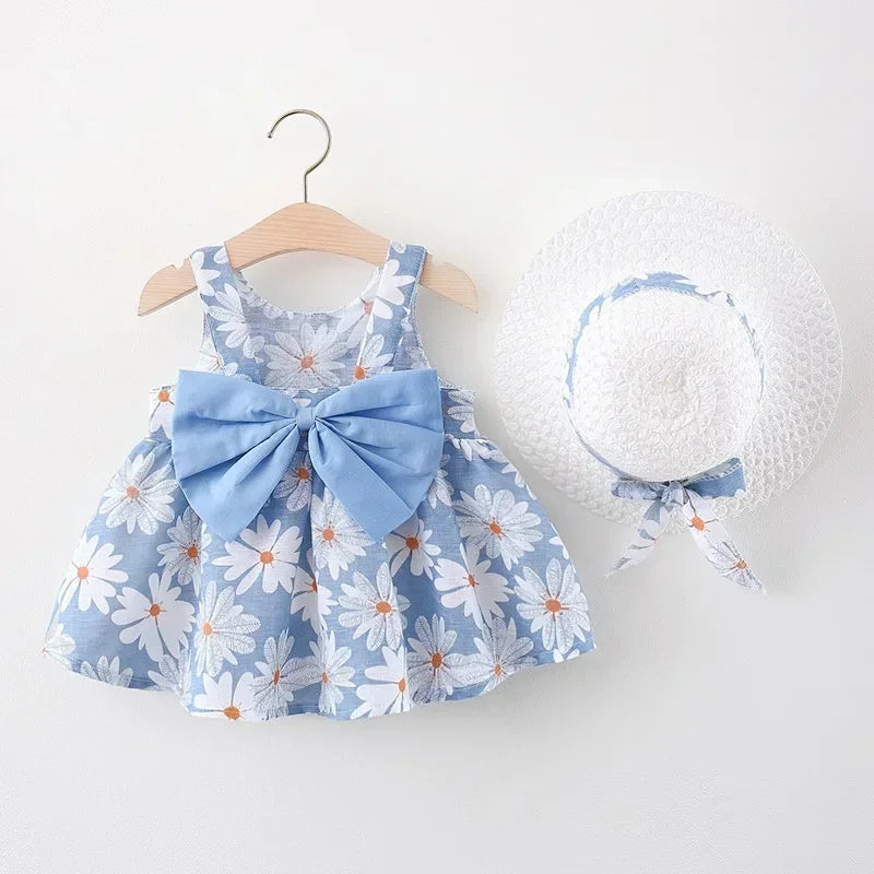 Sweet Bow Floral Dress