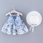 Sweet Bow Floral Dress