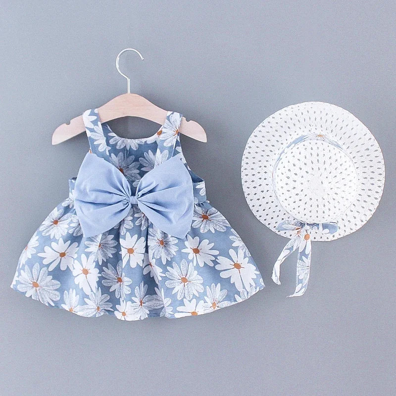 Sweet Bow Floral Dress