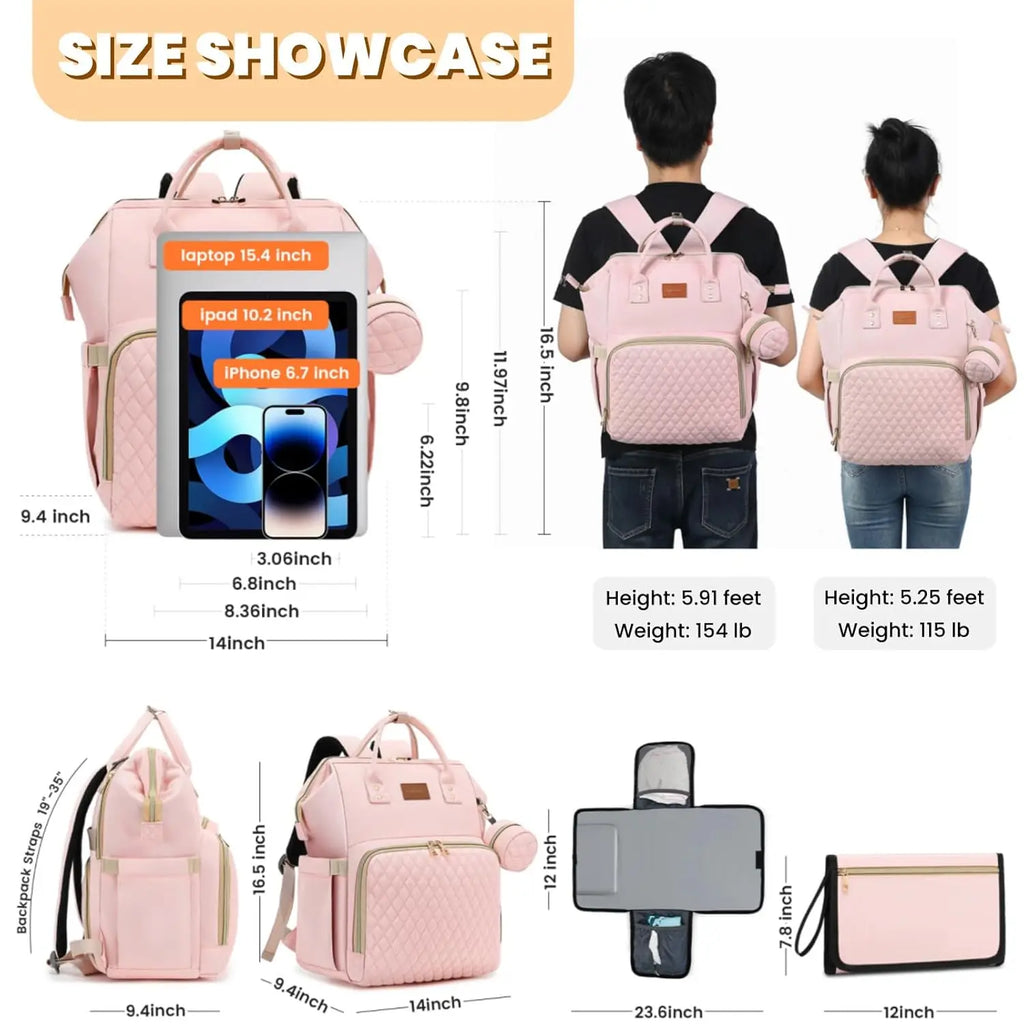 Pink Diaper Backpack