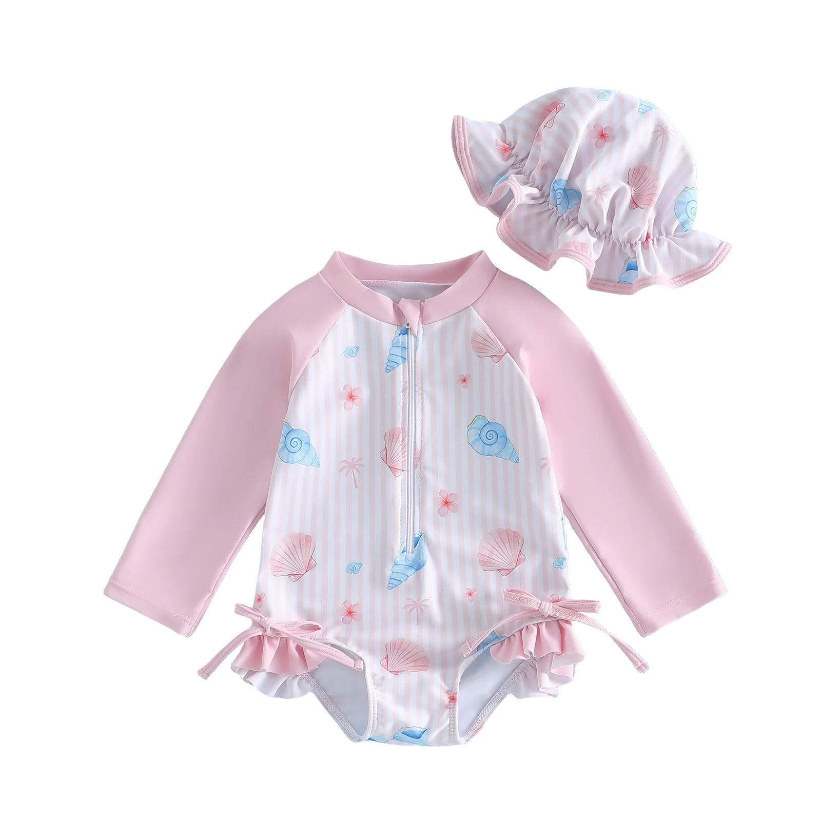 Seashell Rash Guard Set