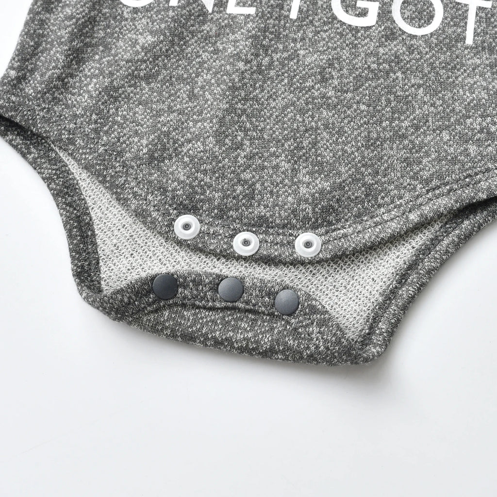 Hooded Romper Pants Set