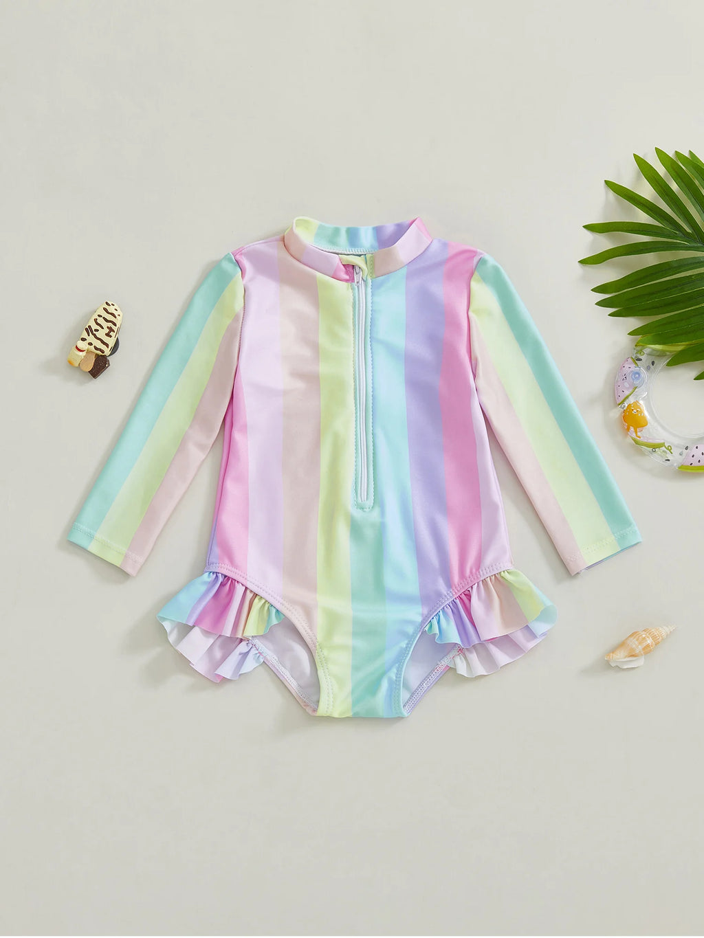 Floral Ruffle Swimsuit