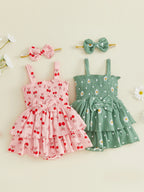 Floral Romper Dress Set