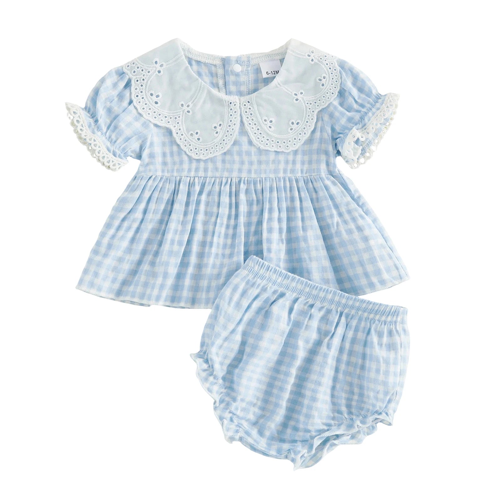 Plaid Summer Shorts Set