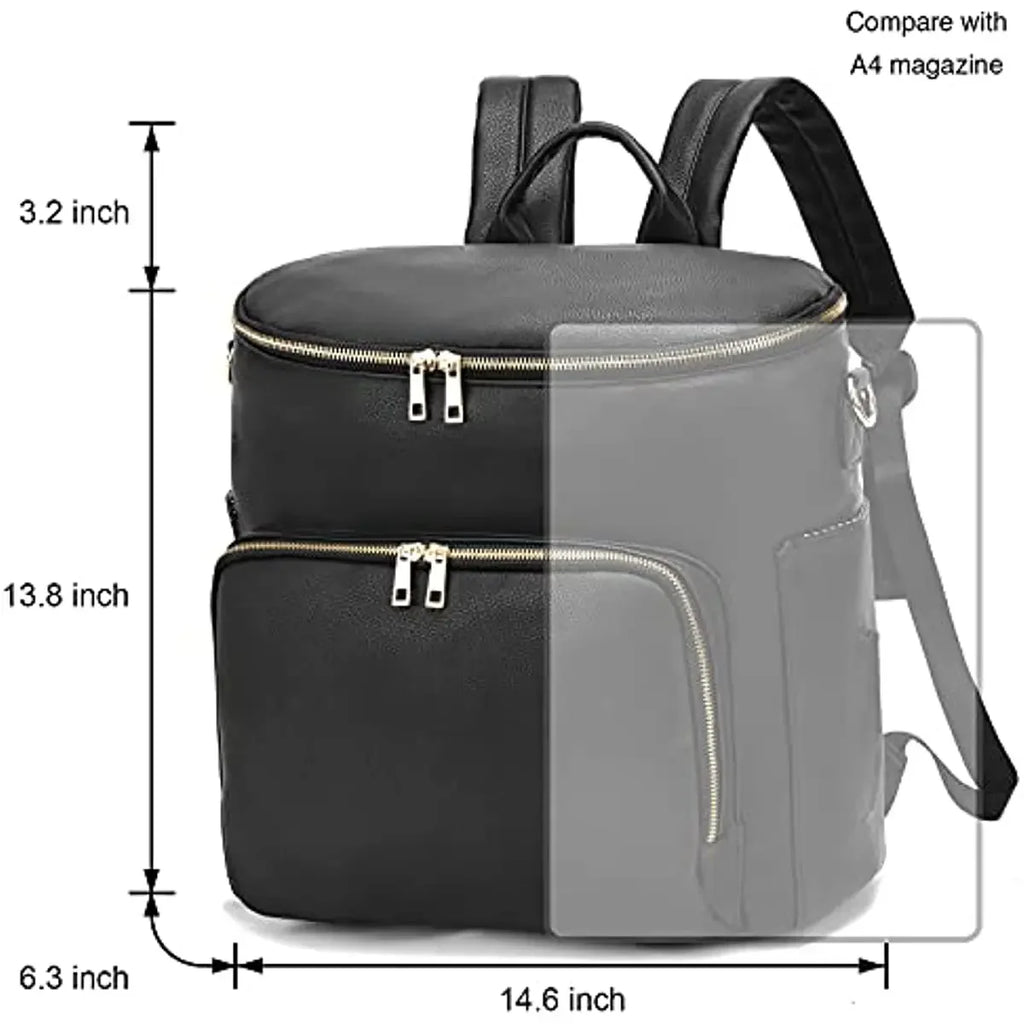 Leather Diaper Backpack