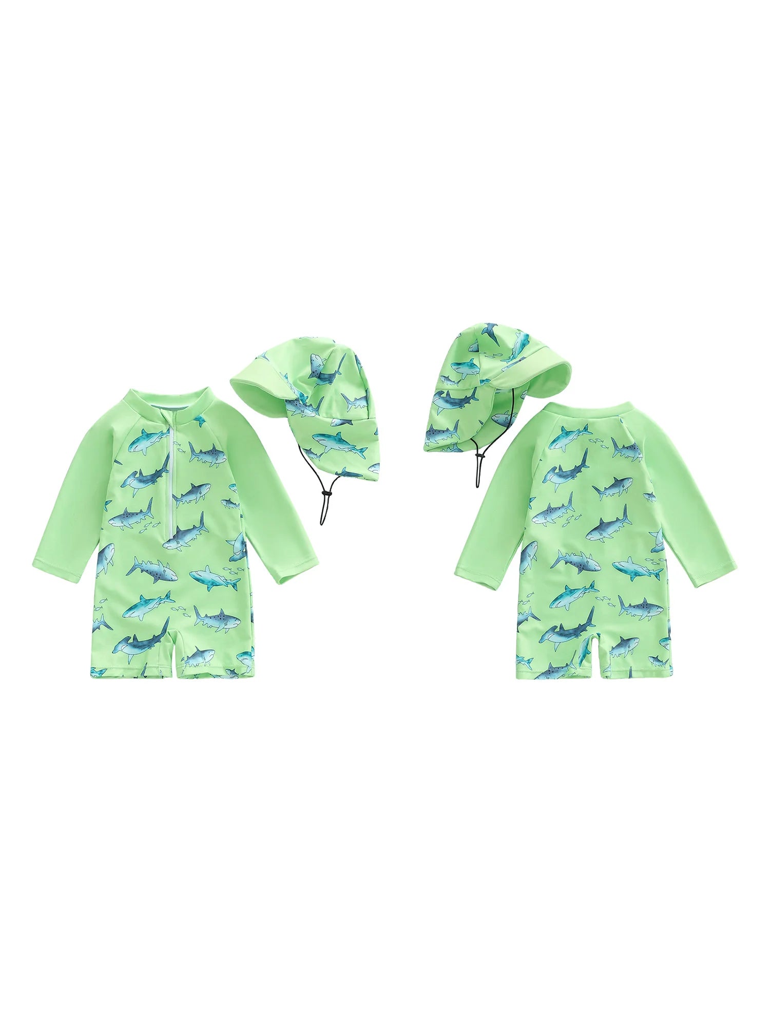 Shark Rash Guard Set