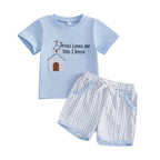 Easter Plaid Shorts Set