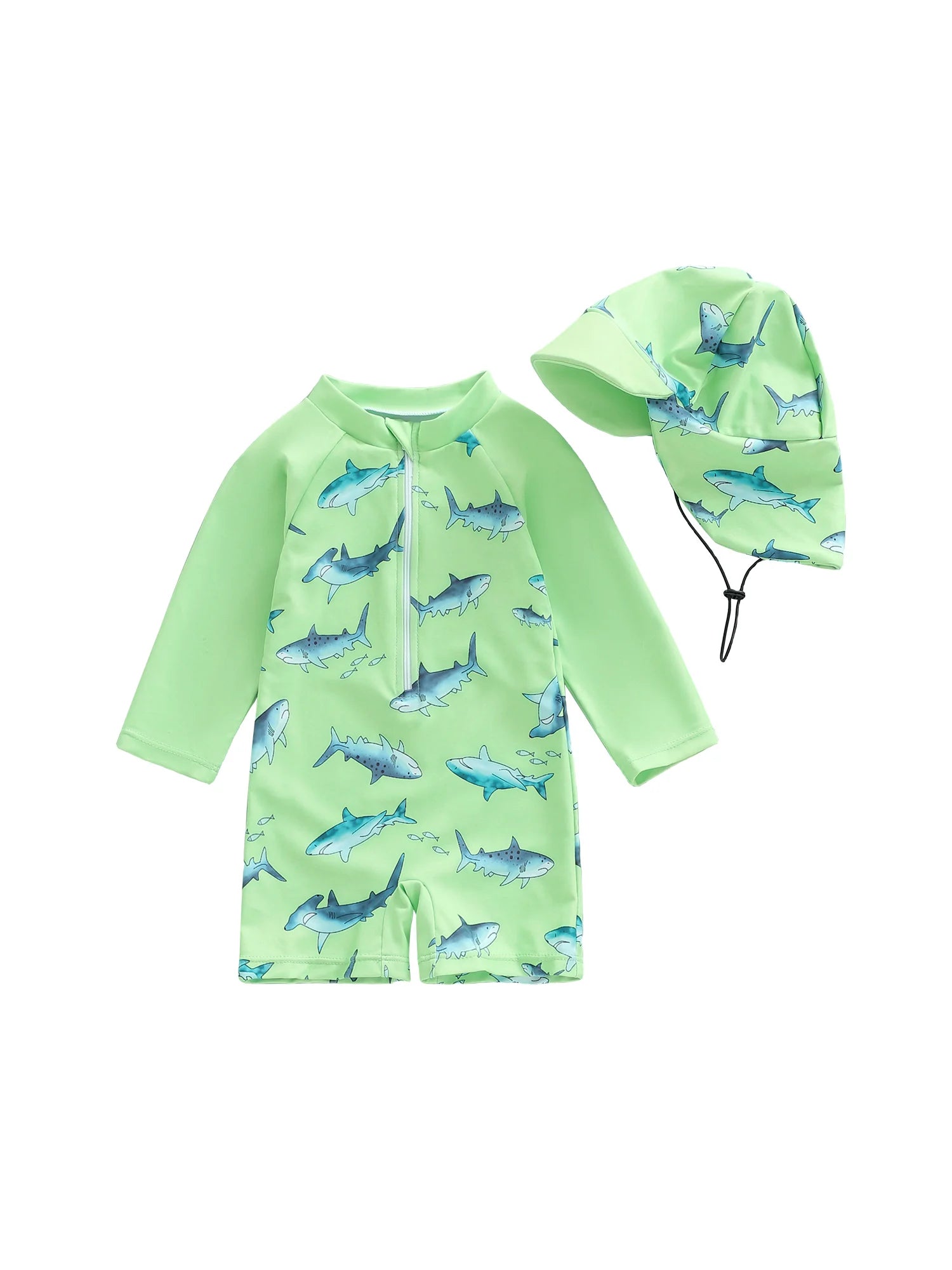 Shark Rash Guard Set