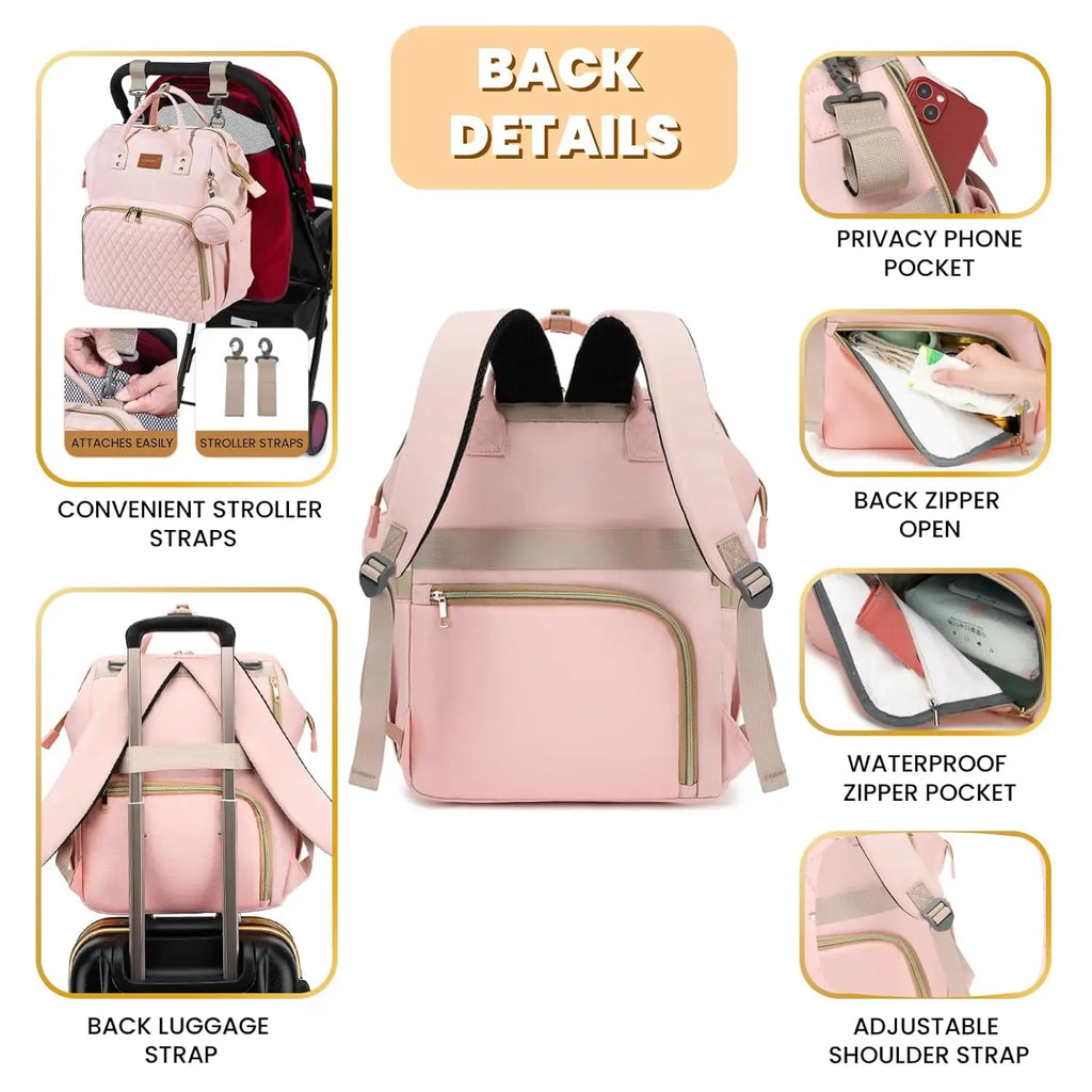 Pink Diaper Backpack