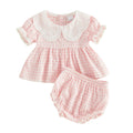 Plaid Summer Shorts Set