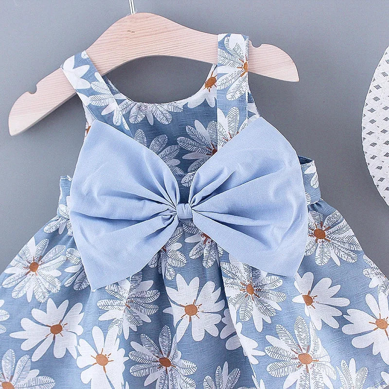 Sweet Bow Floral Dress
