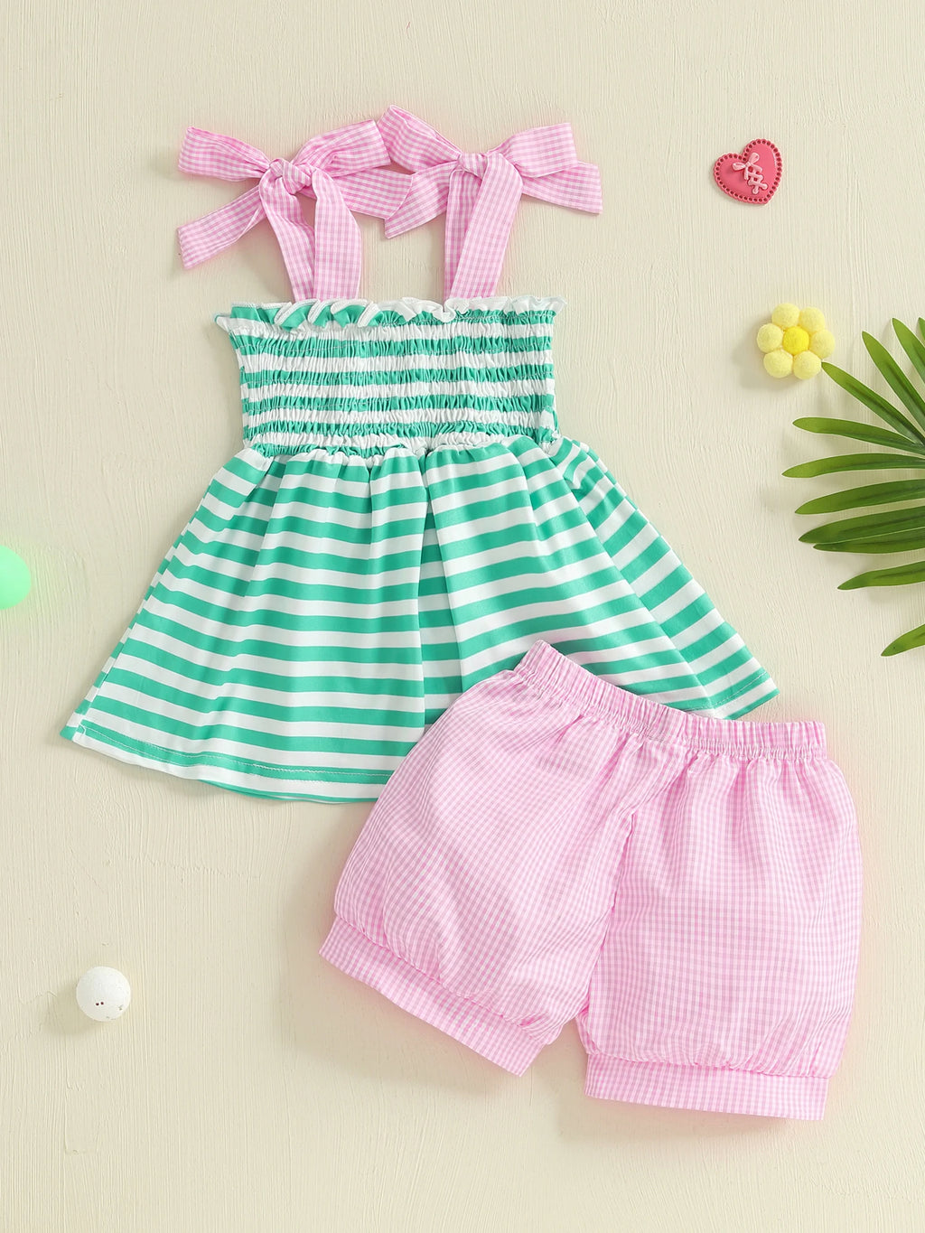 Floral Ruffle Shorts Set