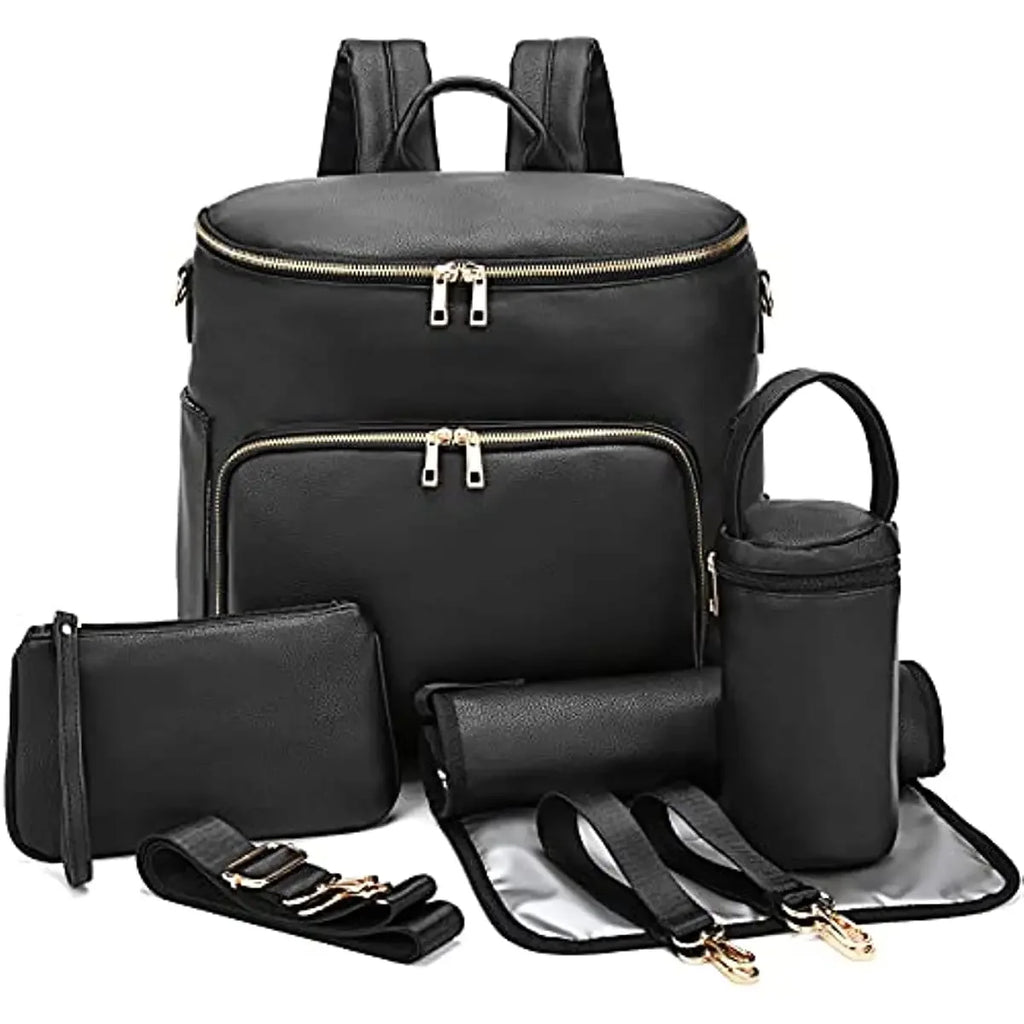 Leather Diaper Backpack