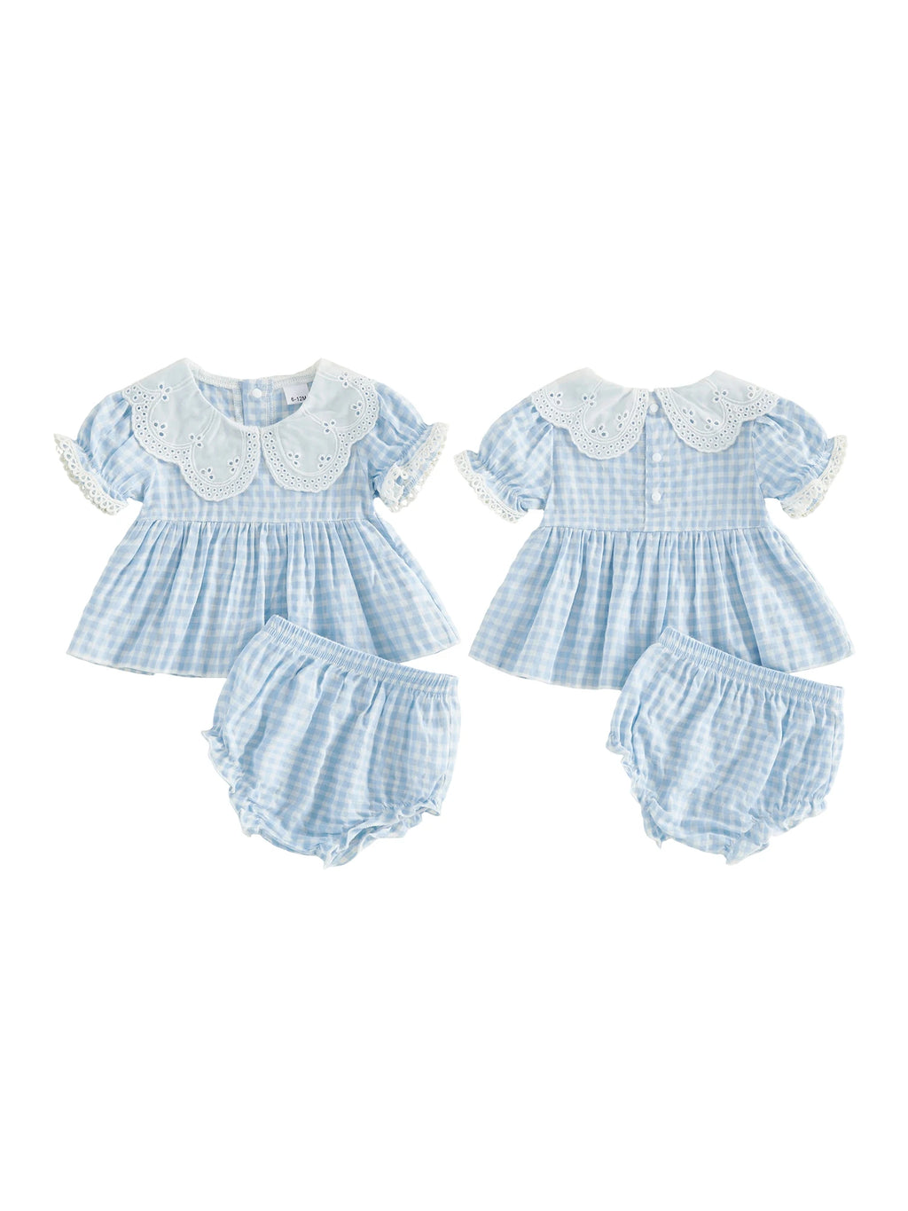 Plaid Summer Shorts Set