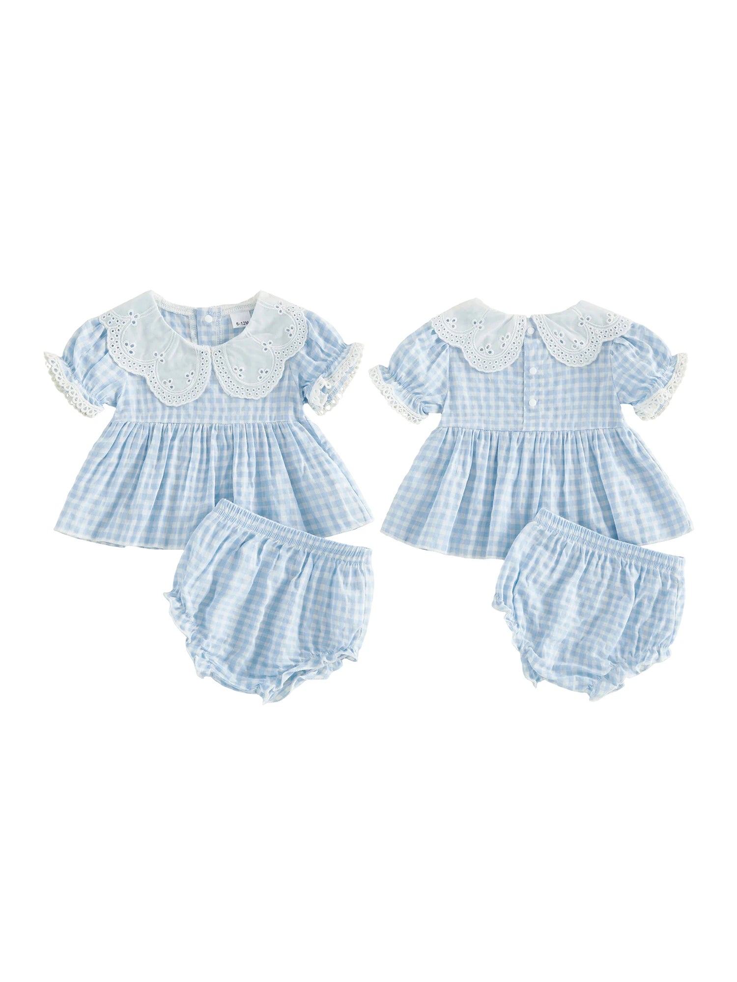 Plaid Summer Shorts Set