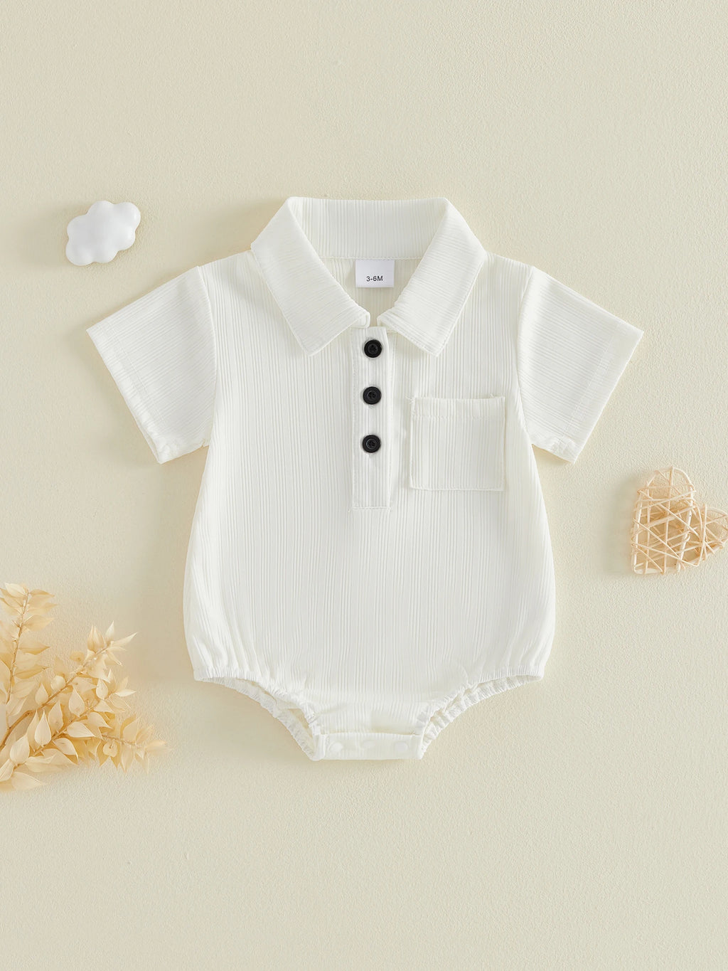 Ruffle Collar Romper