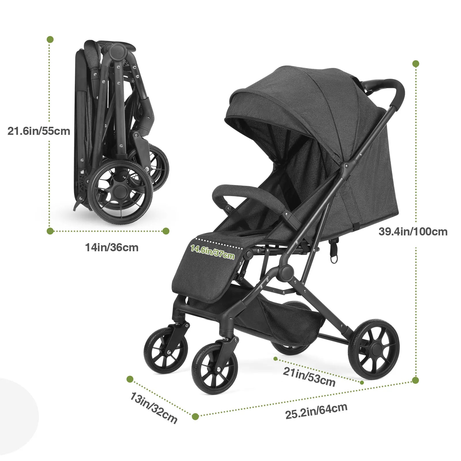 One-Hand Fold Stroller