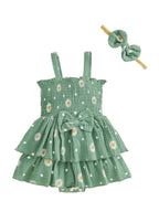 Floral Romper Dress Set