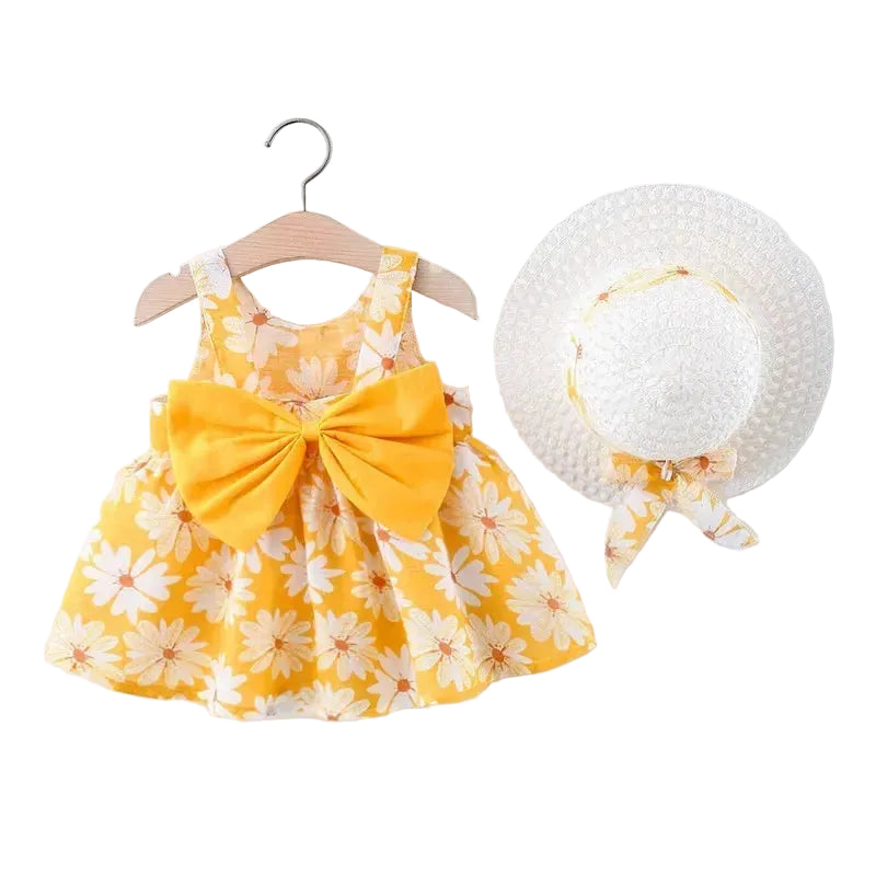 Sweet Bow Floral Dress