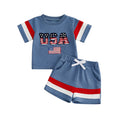USA Flag Shorts Set